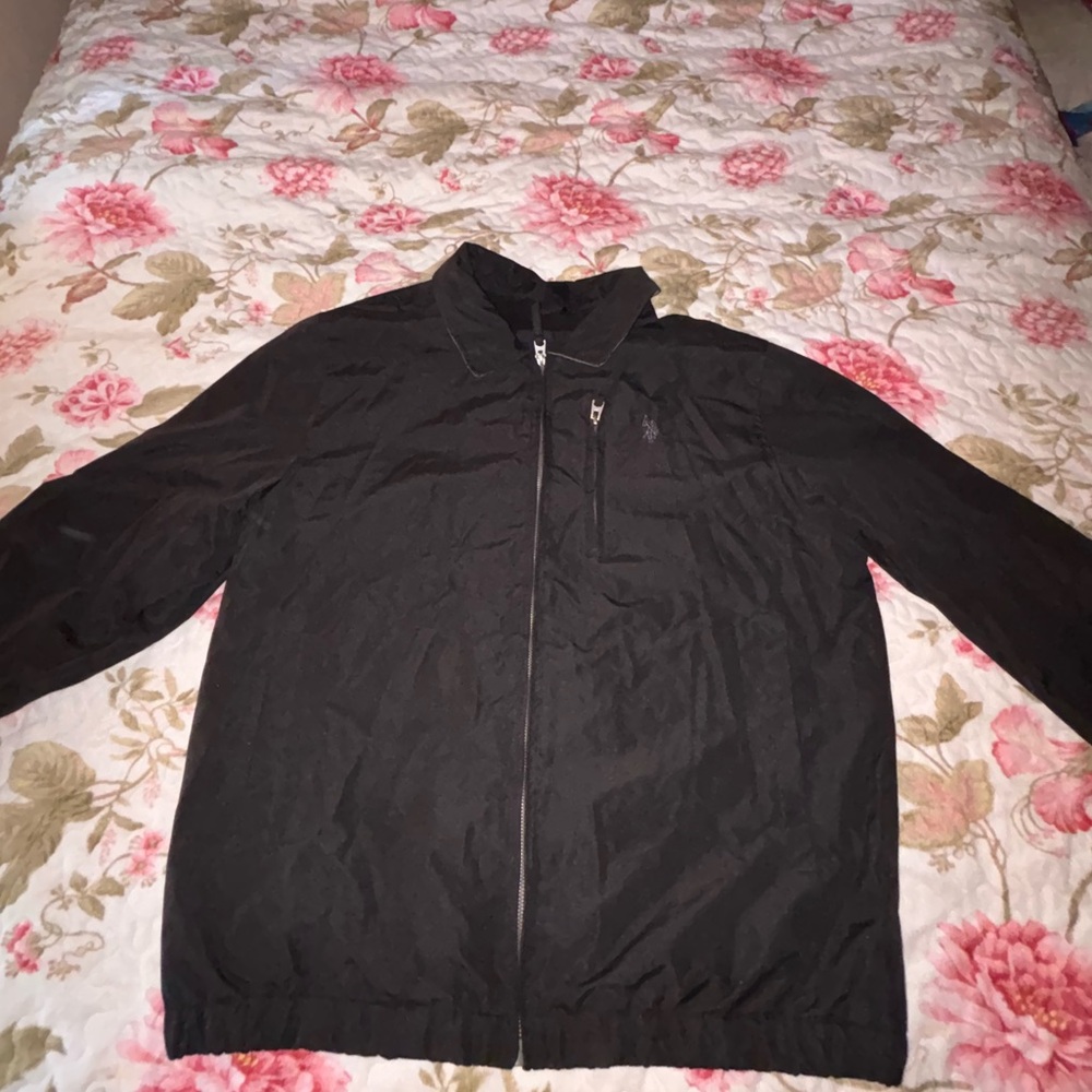 Men's Black Polo Assn Jacket